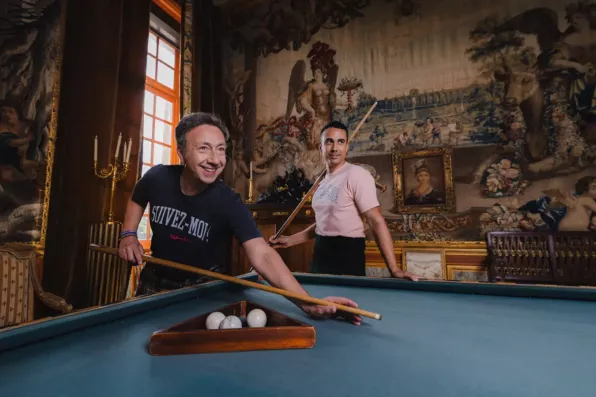 Stéphane Bern et Yori Baillères Paris le Perche